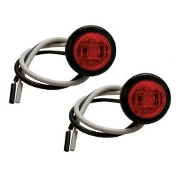 Hot Sale 💯 Hopkins Trailer Parts & Accessories 2 Pk. LED 3/4-in Round Clearance/Side Marker with Rubber Grommet, Red 🔔