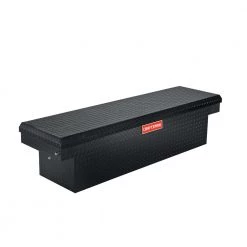 Deals ❤️ CRAFTSMAN Truck Tool Boxes 71.36-in x 19.57-in x 17.21-in Matte Black Aluminum Crossover Truck Tool Box 🔔
