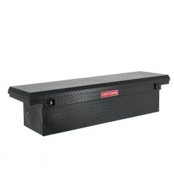 New 🔥 CRAFTSMAN Truck Tool Boxes 71.36-in x 19.57-in x 16.58-in Matte Black Aluminum Crossover Truck Tool Box 🧨