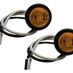 Brand new ❤️ Hopkins Trailer Parts & Accessories 2 Pk. LED 3/4-in Round Clearance/Side Marker with Rubber Grommet, Amber 🛒