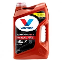 Hot Sale ✔️ Valvoline Motor Oil & Additives High Mileage MaxLife SAE 5W-20 Motor Oil- Easy Pour 5 Quart 🌟