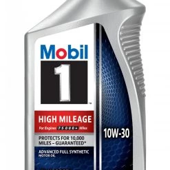 Buy 🧨 Mobil 1 Motor Oil & Additives Mobil 1 High Mileage Synthetic 10W30 Qt ❤️