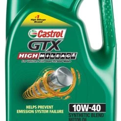 Brand new 🎁 CASTROL Motor Oil & Additives GTX High Mileage 10W-40 5 Qt 🧨