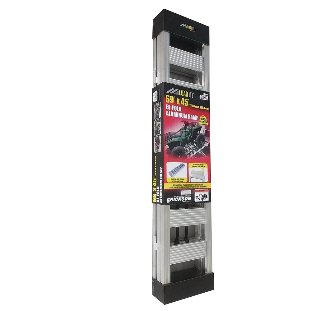 Deals ✨ Erickson Cargo Carriers Ti-Fold Aluminum Ramp 1500 lb 45-in x 69-in 💯 2 Deals ✨ Erickson Cargo Carriers Ti-Fold Aluminum Ramp 1500 lb 45-in x 69-in 💯 - Image 2