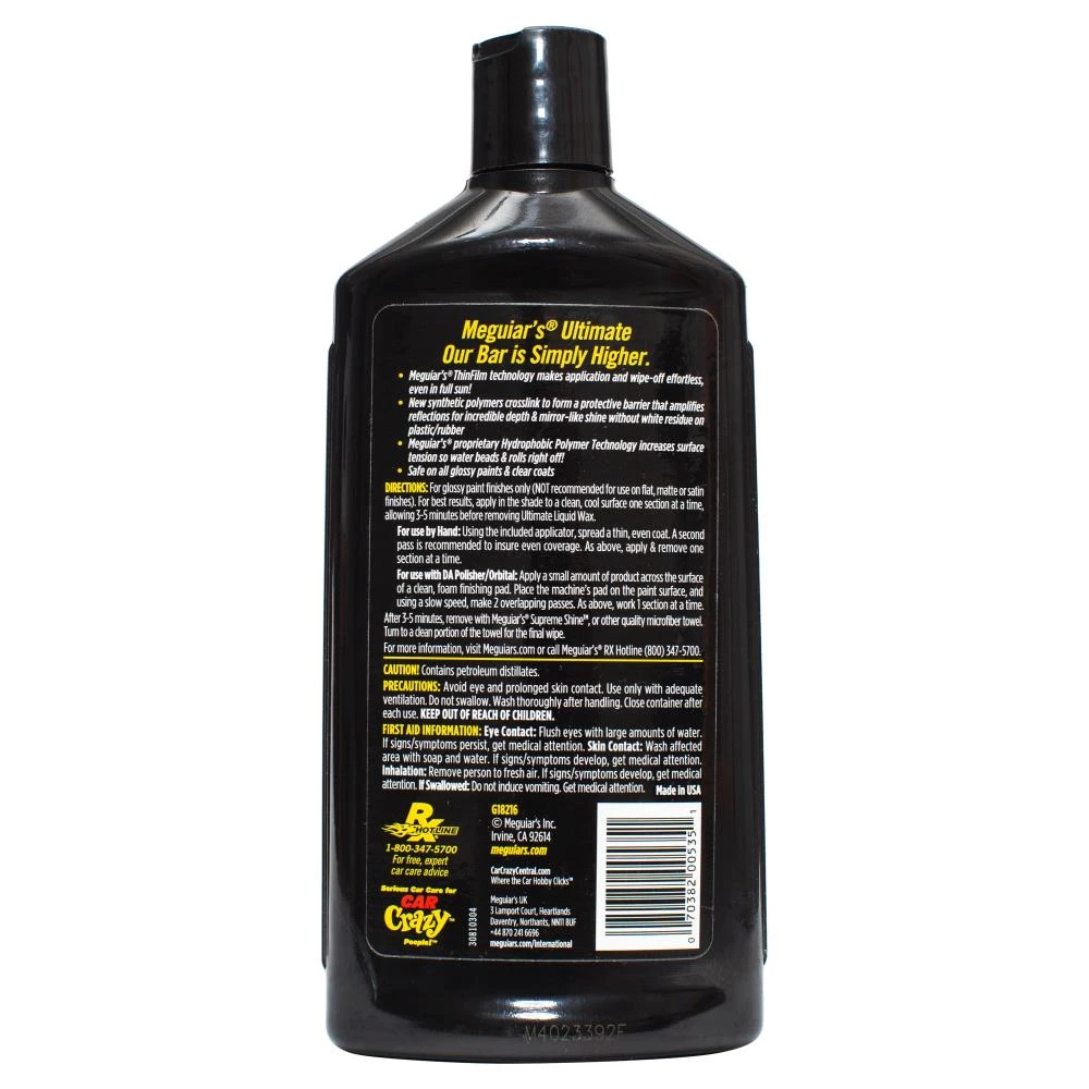 Best deal 🎉 Meguiar's Car Exterior Cleaners Ultimate Liquid Wax, G18216 16-fl oz Car Exterior Wax 😍 5 Best deal 🎉 Meguiar's Car Exterior Cleaners Ultimate Liquid Wax, G18216 16-fl oz Car Exterior Wax 😍 - Image 5