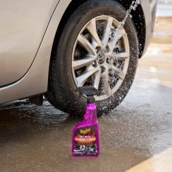 Buy 👏 Meguiar's Car Exterior Cleaners Hot Rims Wheel and Tire Cleaner, G9524 24-fl oz Car Exterior Wash ⌛ -Automotive Sales 16738310