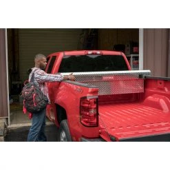 Cheap 🧨 CRAFTSMAN Truck Tool Boxes 71.36-in x 19.57-in x 16.58-in Brite Aluminum Crossover Truck Tool Box ✨ -Automotive Sales 17126691