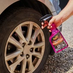 Buy 👏 Meguiar's Car Exterior Cleaners Hot Rims Wheel and Tire Cleaner, G9524 24-fl oz Car Exterior Wash ⌛ -Automotive Sales 17127303